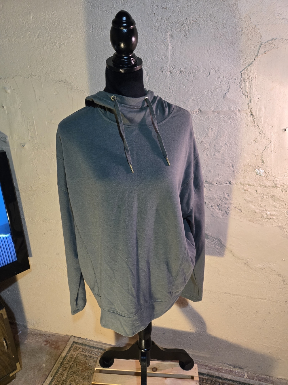 Womens Jockey Olive Green Hoodie Sweater Large